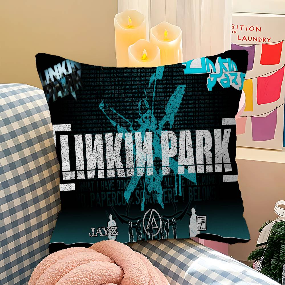 Rock Band L-Linkin Cool P-Park 45*45Cm Cushion Cover Pillow Cover Decor Pillowcase Home Pillowcase For Couch Pillow