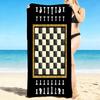1Pc Chess Strategy Tactics Beach Towel, Quick Dry, Multi-Use for Beach Pool Gym Yoga Home Travel, Christmas, Halloween, Xmas Gift Em92834