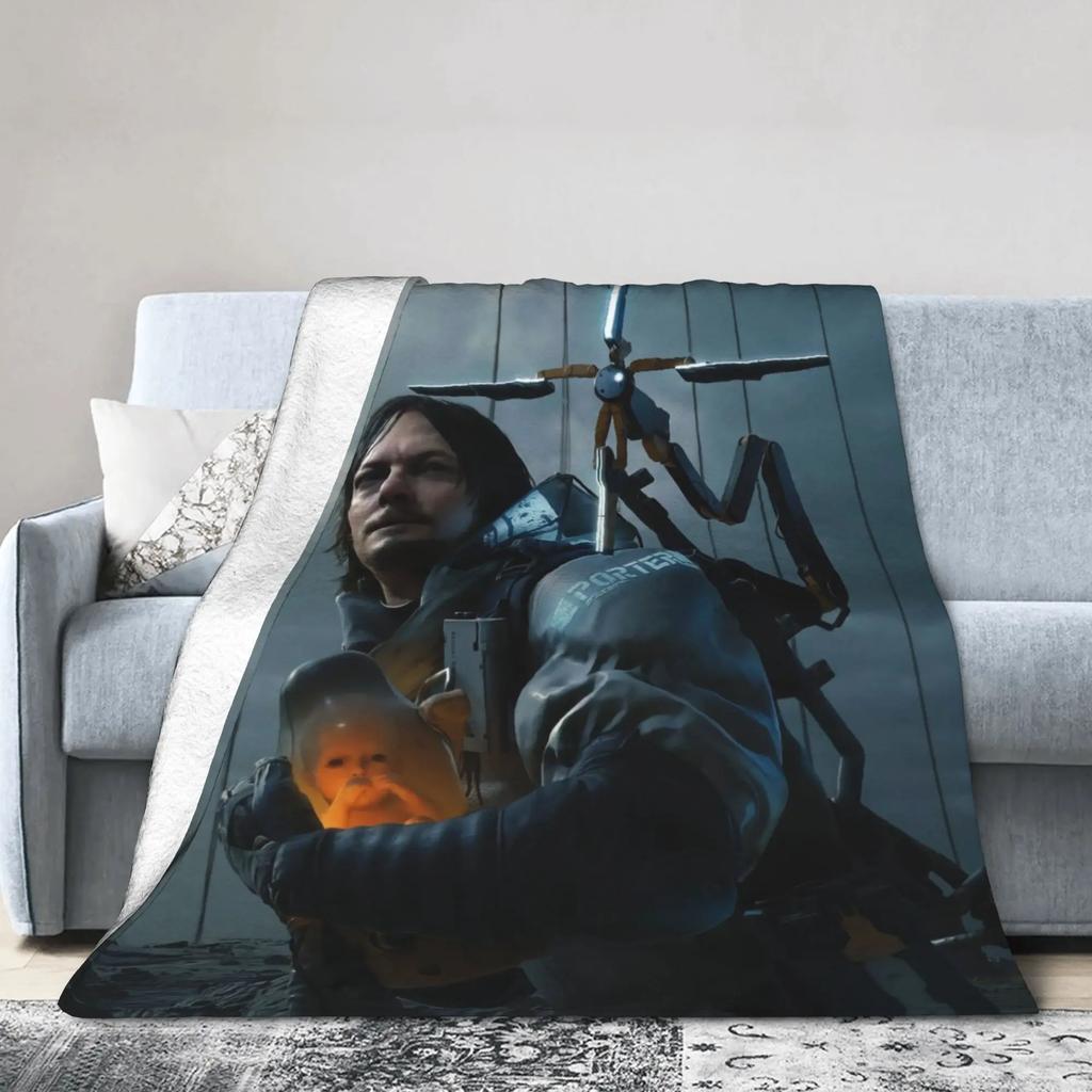 Death Stranding Plush Blanket for Kids and Adults Soft Flannel Throw Blanket for Bedroom Custom DIY Quality Bedspread Gift