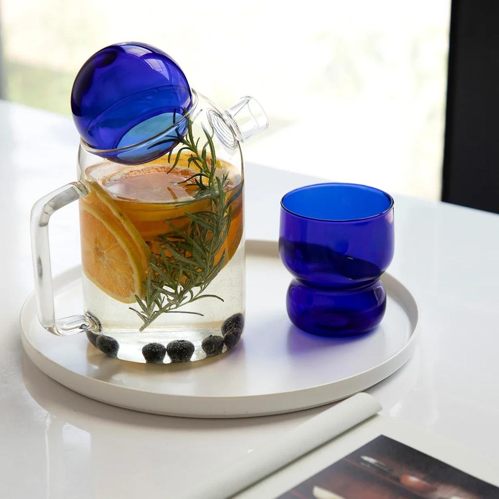 Glass Pitcher Cute Teapots Glass Set Tea Set Kettle Glass Mug Cups Teaware Heat Resistant Glasses Tea Pot Set Tea Infuser