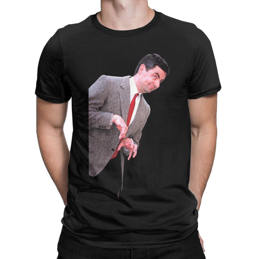 Mr Bean Blackadder Actor &Comedian Rowan Atkinson T Shirt for Men Cotton T-Shirts Round Collar  Tee Shirt Short Sleeve Clothes