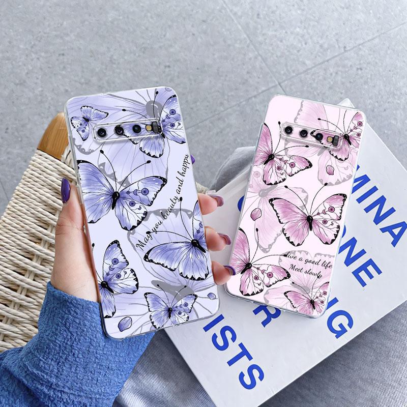 Для Samsung S10 Plus S10 5G Чехол Роскошный Чехол для Телефона Для Samsung GalaxyS10 S10E Мраморный Цветочный Прозрачный Мягкий Силиконовый Защитный Чехол