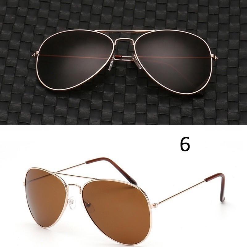 Вождение 1PC Aviator Зеркало Для Мужчин Женщин Большая Оправа Унисекс Заостренные Портативные Солнцезащитные Очки