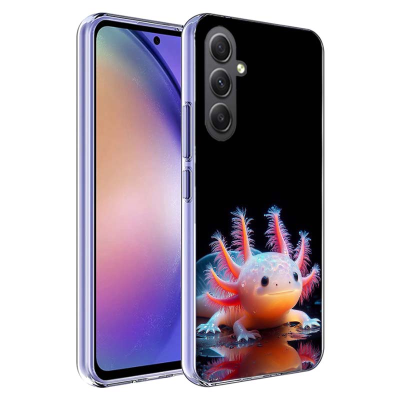Чехол-саламандра с улыбкой для Samsung A17 A37 A57 A07 A16 A26 A36 A56 A06 A02S A12 A22 A32 A52S A04S A14 A24 A34 A54 A03 A13