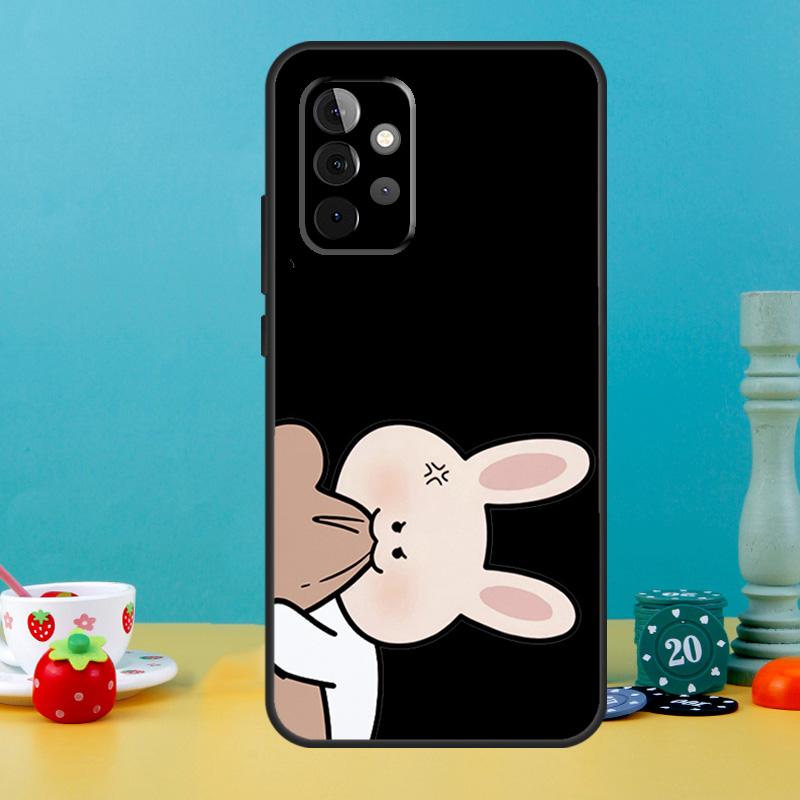 Забавный Чехол с парой животных Собака Кошки Тигр Для Samsung Galaxy A55 A56 A36 A54 A34 A14 A05 A16 A26 A12 A32 A52 A13 A33 A53 A15 A35