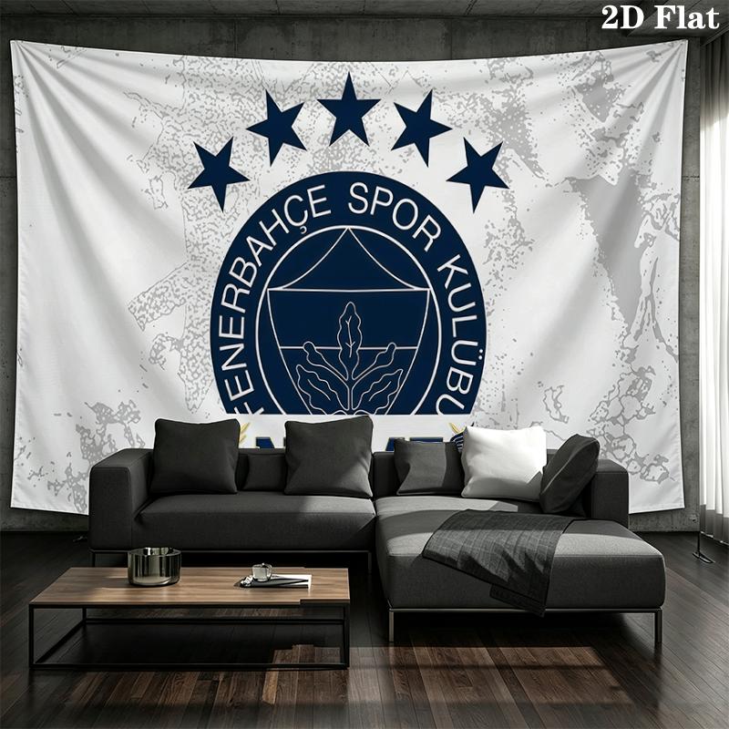 Custom Name,Fenerbahçe Wall tapestry, aesthetic printed fabric blanket, suitable for bedroom, living room, and home decor.