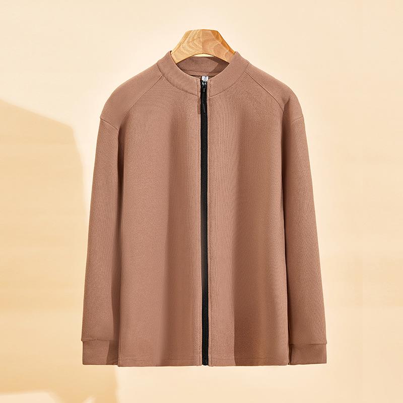 Unisex Stand Collar Fleece Jacket: Warm, Windproof, Casual Sports Top for Autumn and Winter