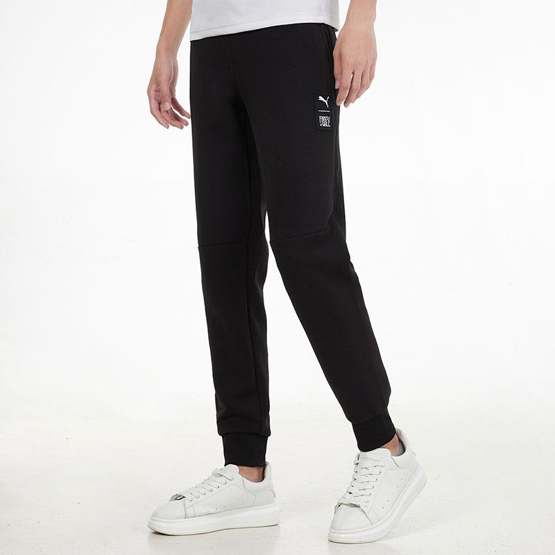 Puma Повседневные спортивные дышащие длинные брюки для бега и фитнеса, мужские брюки, черные 532342-01