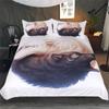 Digital Art Wolf Tiger Animal Worrior Bedding Set King Queen Double Full Twin Single Size Bed Linen Set with Pillowcase Boy Gift