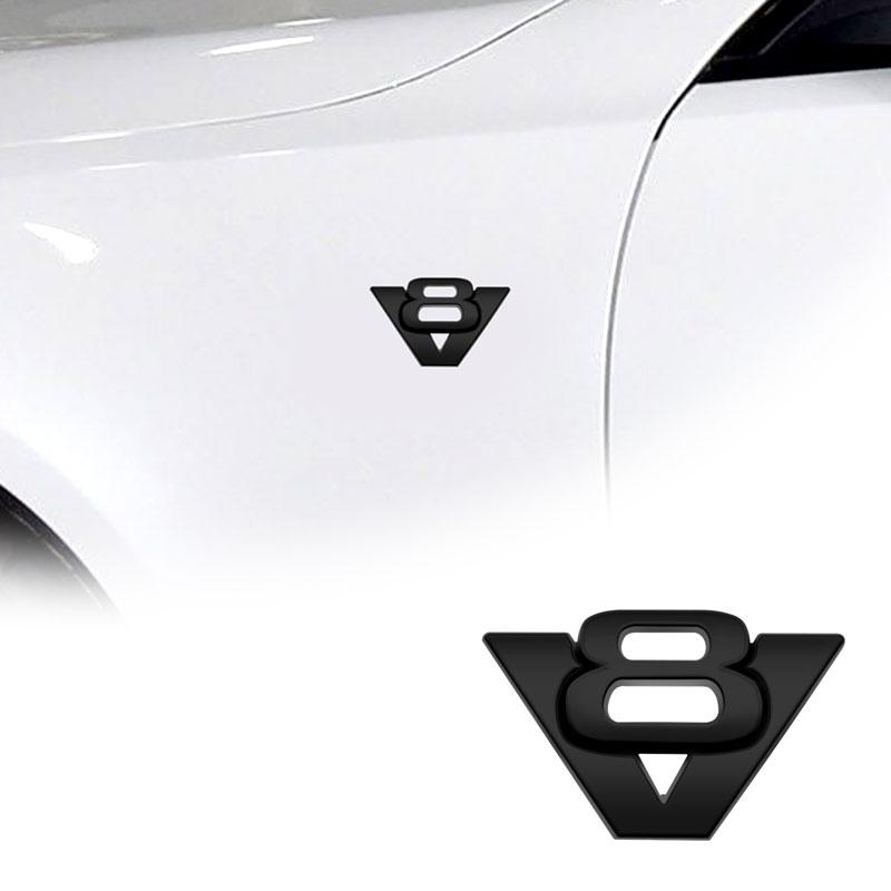 3D автомобильный стиль хром металл V6 V8 логотип крыло кузов боковая наклейка эмблема значок для универсальных автомобильных аксессуаров автомобили