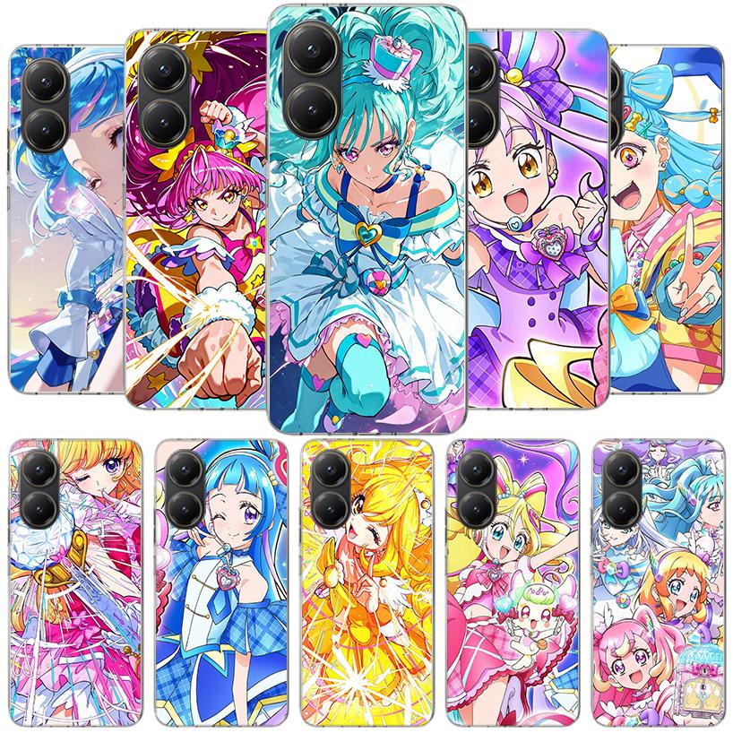 Pretty Cure Anime Phone Case For Xiaomi Poco F7 Ultra X7 X6 X5 Pro M7 Redmi 15C 15 13C 13 12C 12 10C 10 9A 9C 9T 9 Shell Poco F7