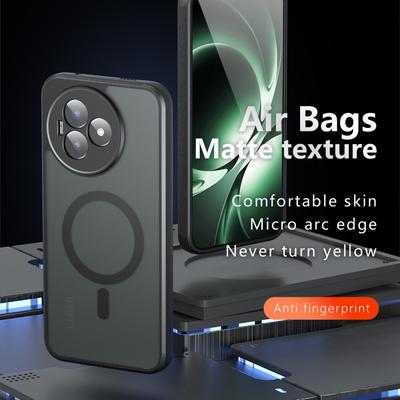 Для Redmi K80 Ultra Чехол Матовый Magsafe Ударопрочный Встроенный Уголок с воздушной подушкой Не желтеющий материал Мягкая накладка
