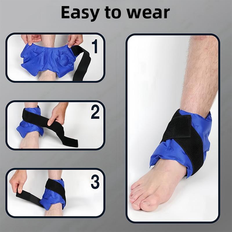 Ankle Brace Ice Pack Wrap For Injuires Hot Cold Therapy Reusable Gel Cold Pack Ankle Support For Pain Relief Sprains