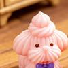 Милая статуэтка собаки из смолы, миниатюрная мультяшная статуэтка кремового щенка для топпера торта, ландшафт с мхом, сказочный сад, DIY-проект, декор для дома, офисного стола