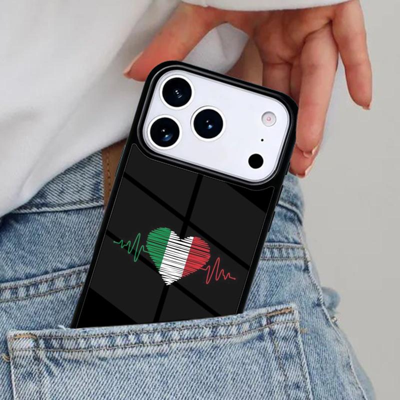 Italy Flag Vintage Italian Phone Case for iPhone 16e 15 14 13 12 17 Pro Max Plus Air 17pro Cover Coque