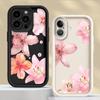 Чехол для телефона iPhone 17 Pro Max 13 17e 16 11 12 Pro 15 Plus 14 Air с узором из розовых лилий