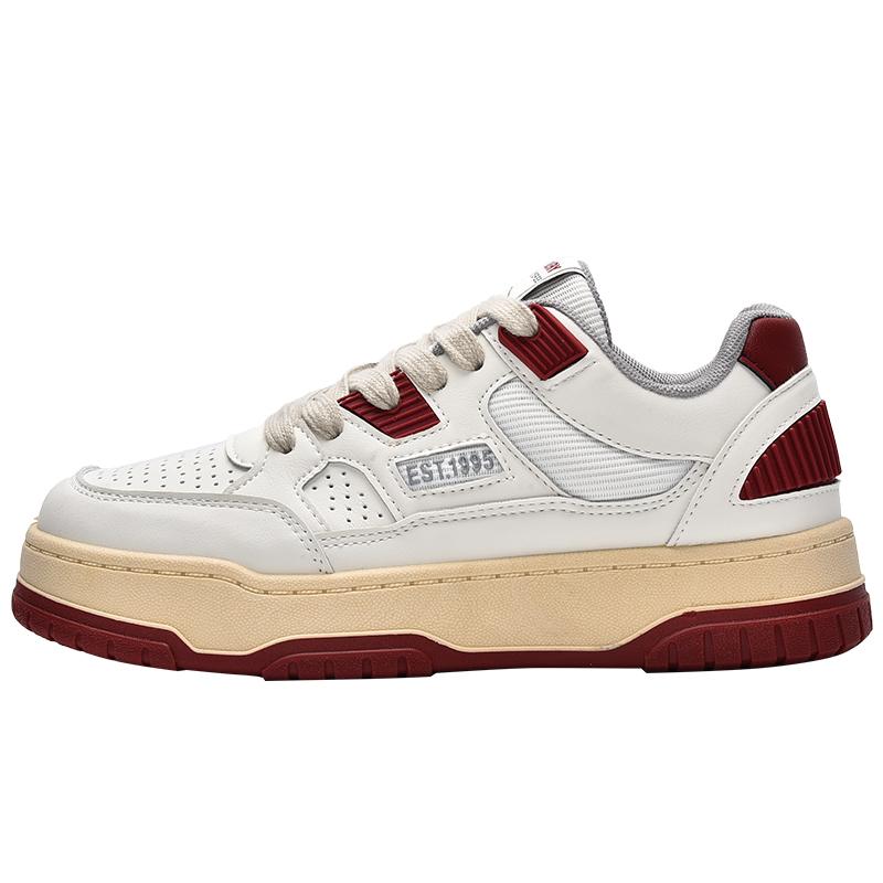 Student 2024 autumn retro board shoes casual women's shoes sports new versatile thick sole heightening white shoes women