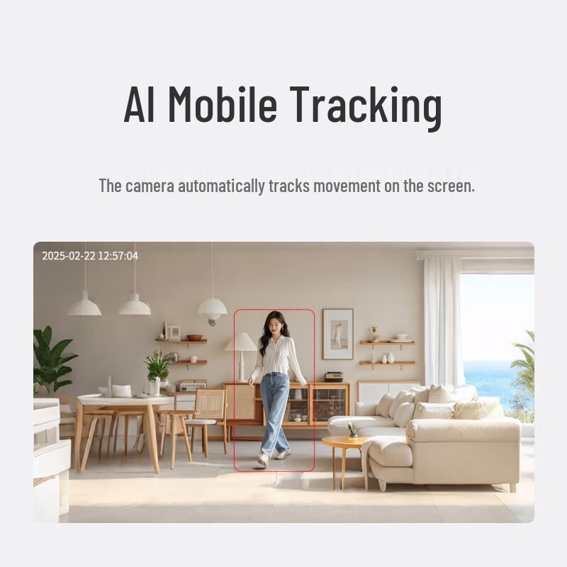 Tcl HD Wi-Fi камера видеонаблюдения для помещений 360° CN вилка (адаптер в комплекте)