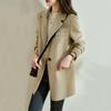 Fashionable Loose Fit Woolen Coat for Women Autumn Winter Long Korean Style Jacket