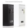 Iron Wall Mounted Mailbox Safe Locking Large Mail Drop Box Metal Email Suggestion Box  Garden