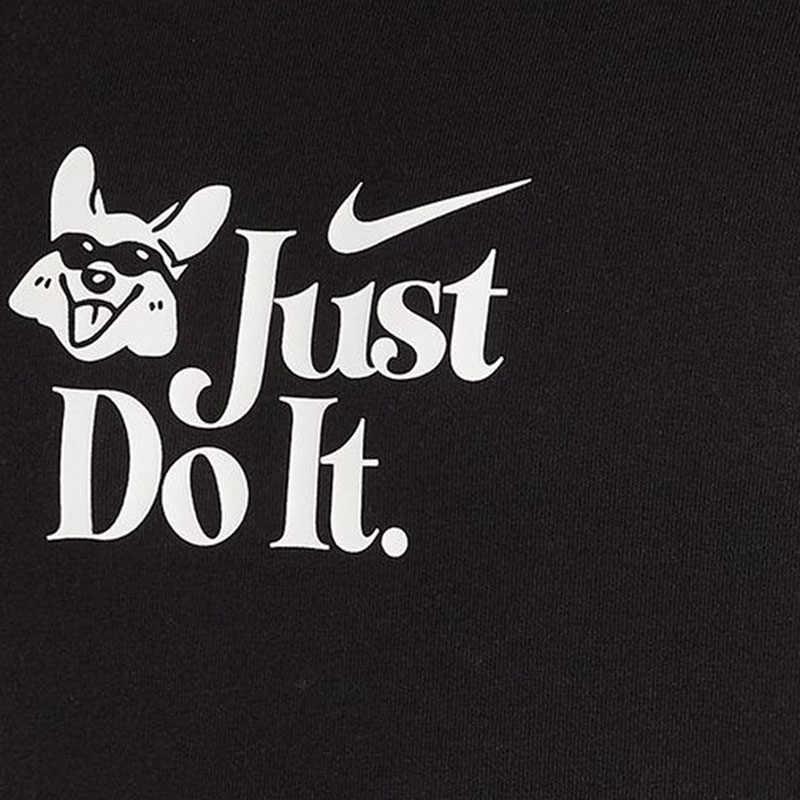 Nike Спортивная футболка с круглым вырезом и буквенным принтом, мужские топы с короткими рукавами, черные FV1129-010