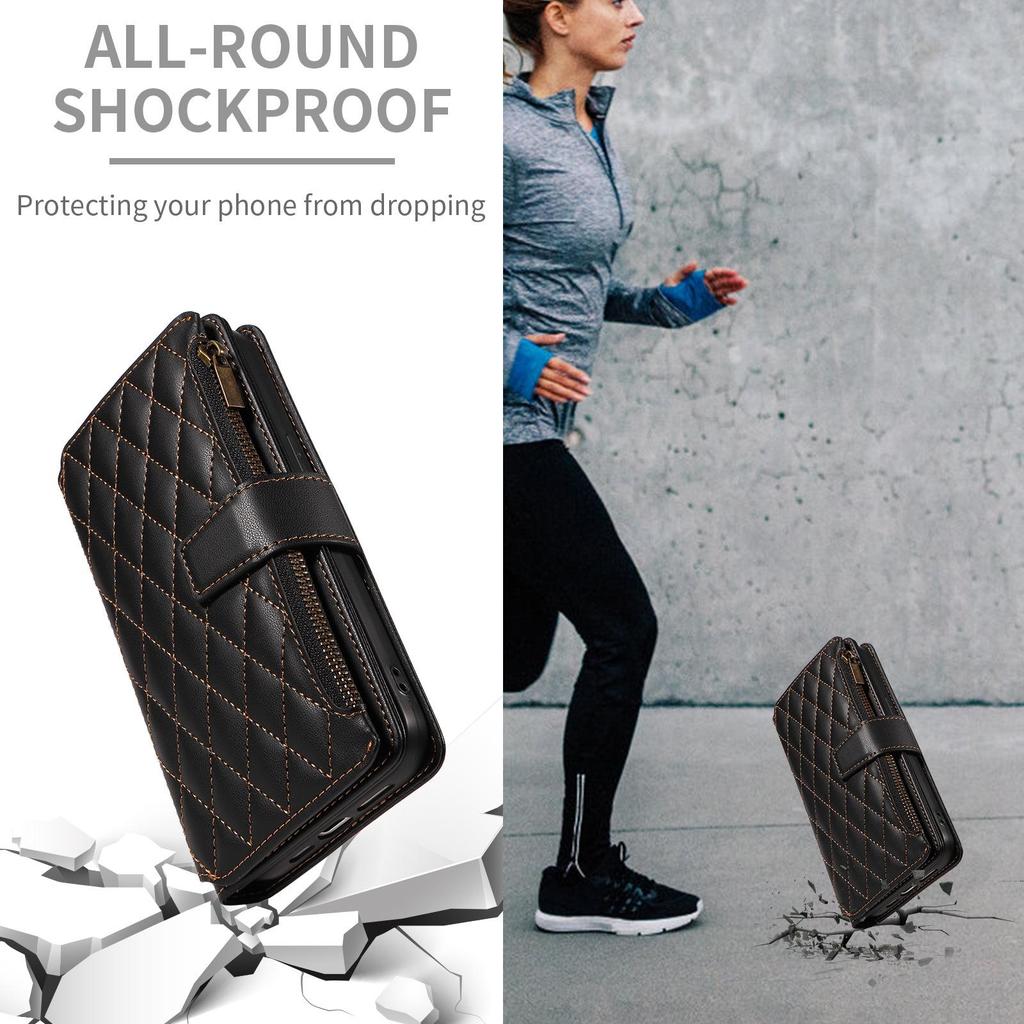 Защитный кожаный чехол-книжка с застежкой-молнией для Sony ACE III и Xperia 10 VI/1 IV