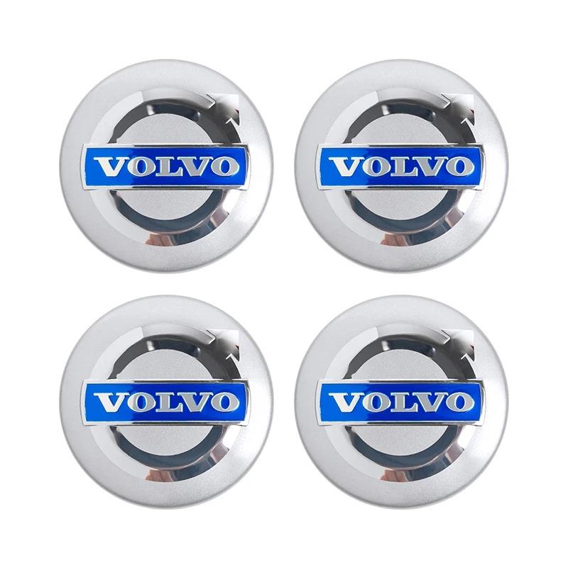 For Volvo CX904pcs 65mm Car Wheel Center Hub Caps Tire Rim Covers For Volvo V60 V40 XC90 XC40 S60 C30 XC60 V50 V70 S90 AWD T6 Auto Accessories