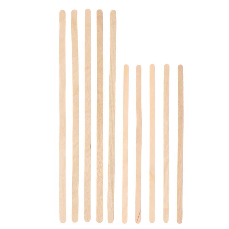 50pcs Disposable Wooden Coffee Stirrers Cold Drinking Stir Beverage Sticks