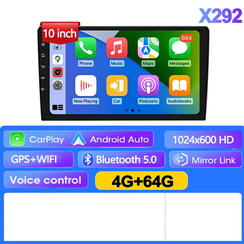 7"/9"/10" Universal Android 13 2Din Car Radio Autoradio 64G GPS Car Audio Carpaly Multimedia Player For Hyundai Nissan Toyota
