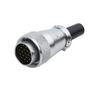 WEIPU WS24 TQ+ZQ WS24 Metal IP65 Waterproof Electrical Wire Cable Connector M24 2 3 4 9 10 12 19 Pin Industrial Outdoor Adapter