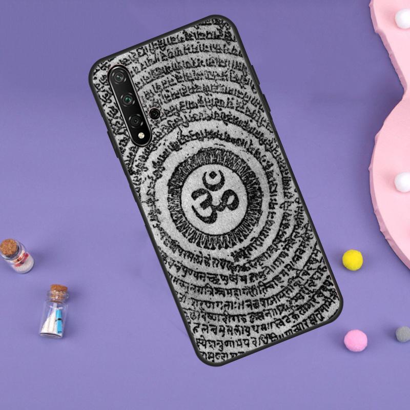 Aum Om Yoga Symbol Fitness Gym Case For Huawei Nova Y70 Y60 Y61 Y90 Y91 5T 9 10 SE 3i 8i 11i 11 Pro P20 P40 P30 Lite Cover