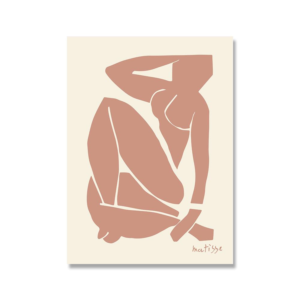 Henri Matisse Pink Blue Nude Posters Vintage Wall Art Canvas Painting Abstract Sexy Body Print Pictures For Living Room Decor