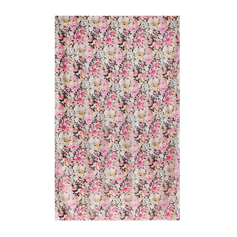 Длинные полосы шелкового шарфа  Высококлассный шарф из тутового шелка  Женский свежий маленький цветочный тонкий стиль  Атмосфера  Большая шаль