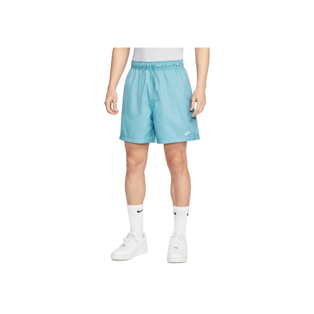 Nike Клуб Простые Универсальные Удобные Приятные к коже Повседневные Шорты Мужские Шорты Джинсово-сине-зеленые Белые FN3308-464