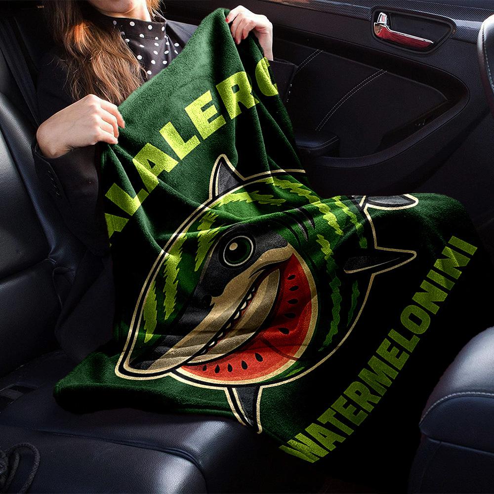 1 шт. Плед Watermelonini Tralalero Мягкий Фланелевый, Уютный Всесезонный Полиэстер, Идеально для Дома, Офиса