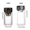 240/300ML Glass Water Bottle Double-Layer Tumbler Drinkware Leak Proof Glass Teapot  Outdoor