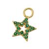 ZHUKOU Heart charms start moon Pendant jewelry materials accessories for women handmade earrings supplies VD1221