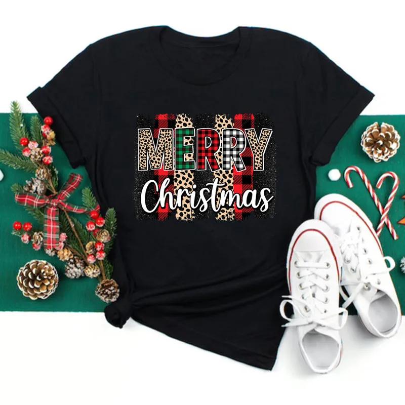 Just A Girl Who Loves Christmas Print Women Tshirts Cute FeUnisex Christmas Clothes New Year Party Tshirt