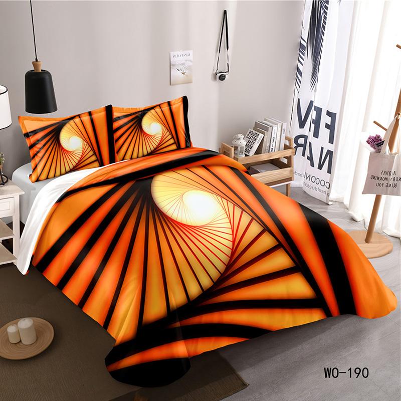 RunGrape 3D Пододеяльник Постельное белье Двуспальный Полуторный Королевский размер 240x220 Скандинавский Чехол на кровать 150 Евро Постельное белье Покрывало 200x200