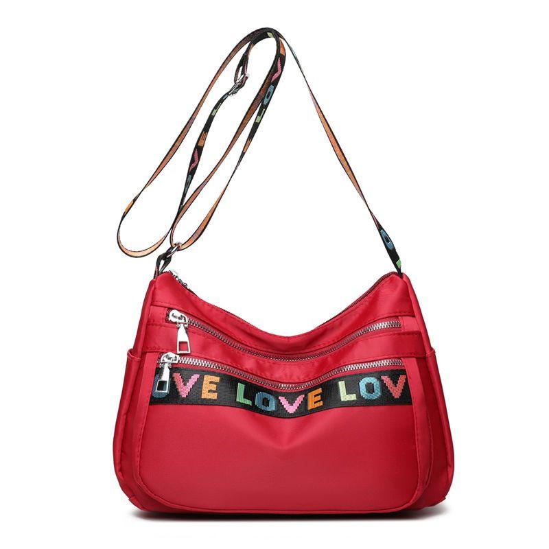 Досуг Водонепроницаемая нейлоновая сумка через плечо Холщовая сумка для мам Сумка через плечо Дорожная сумка из ткани Оксфорд