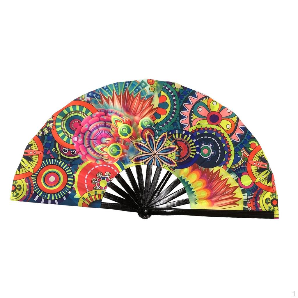 Bamboo Frame Folding Fan for Dance Events And Festivals