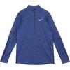 Nike Мужской беговой топ с длинными рукавами и полумолнией Dri-FIT Element, темно-синий DD4757-451
