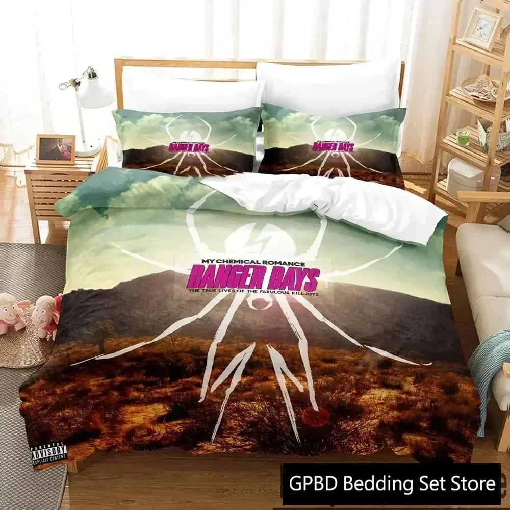 Luxury New 3D Print My Chemical Romance Bedding Set Boys Girls Twin Queen King Size Duvet Cover Pillowcase Bed boys Adult