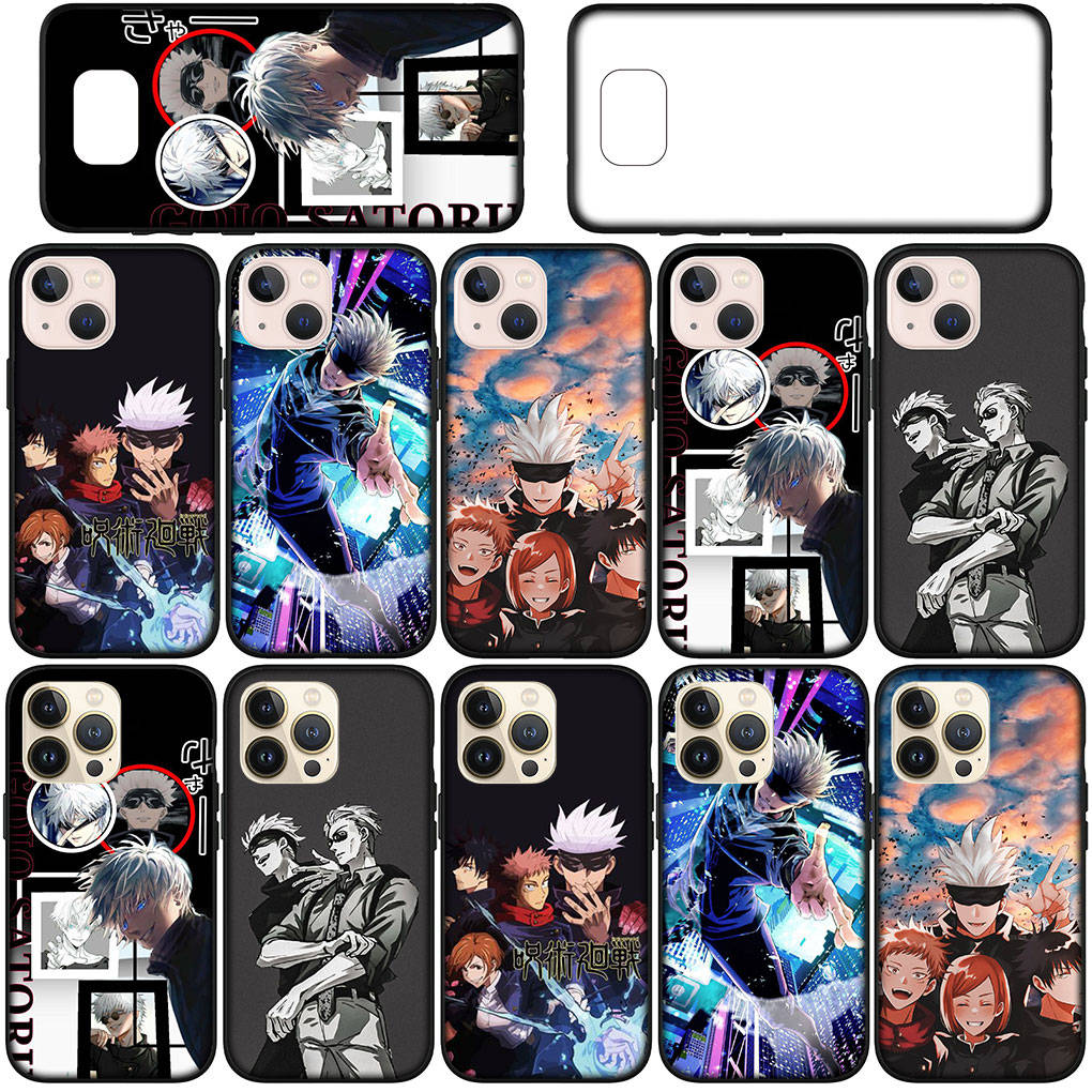 Чехол для iPhone 16 15 Xiaomi Redmi Note 14 13 12 11 Pro Max X 16e Samsung Galaxy S25 S24 S23 Moto OPPO Huawei Jujutsu Kaisen Gojo Satoru Itadori Yuji