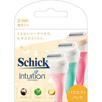 Sic japan Cic. Набор INTUITION Variety Pack, 3 сменных лезвия Сменные лезвия для женщин Женские бритвы При замене лезвия будьте осторожны, чтобы не повредить