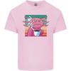 Grumpy Axolotl With Coffee Unisexs Light Cotton TShirt