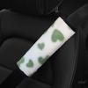 Car Cushion For Adults Youth Kids Breathable Universal Love Rabbit Fur Auto Interior Accessories Seat Belt Guard Safety Belt Pad