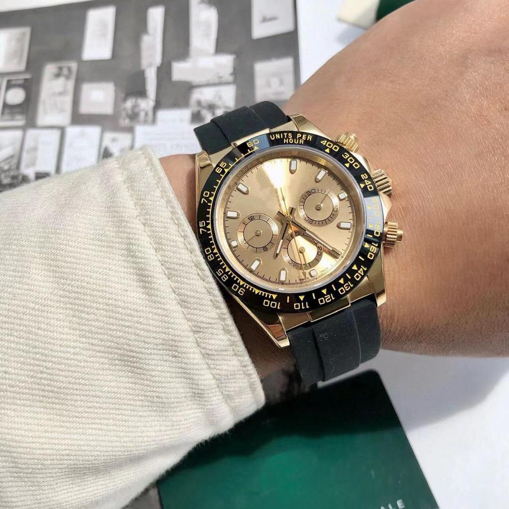 Мужские автоматические многофункциональные часы Laojia Ice Blue Panda Daytona