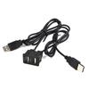 AUX Adapter Cable Extension Accessories Black Dash Dual USB