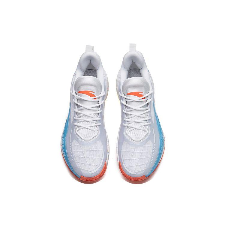 Anta Баскетбольные кроссовки Light Crazy 3 Shock Absorbing Non-Slip Mid-Top мужские белые синие 112221608-4